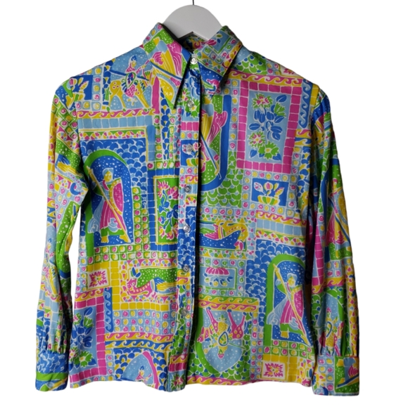 VTG Herman Geist Union 70's Novelty Neon Hipster Psychedelic Magic School Bus - Picture 5 of 15